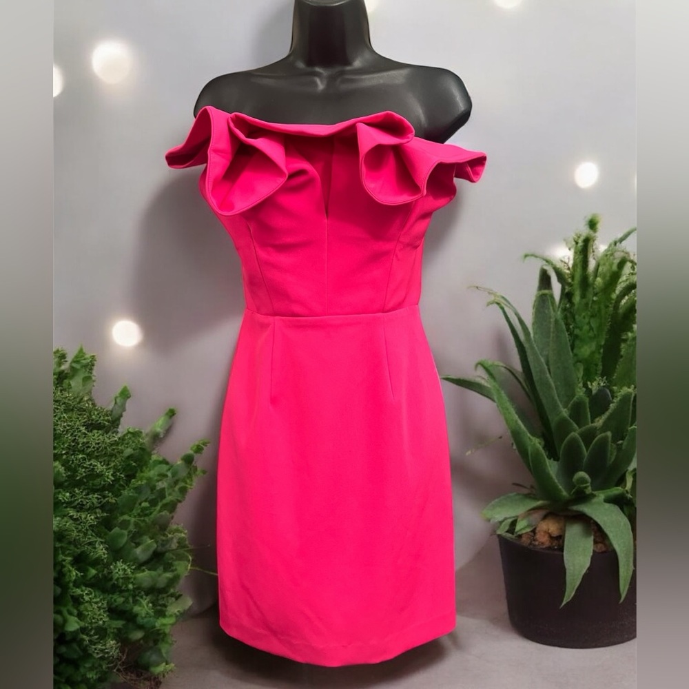 Posh Couture Strapless Pink Dress